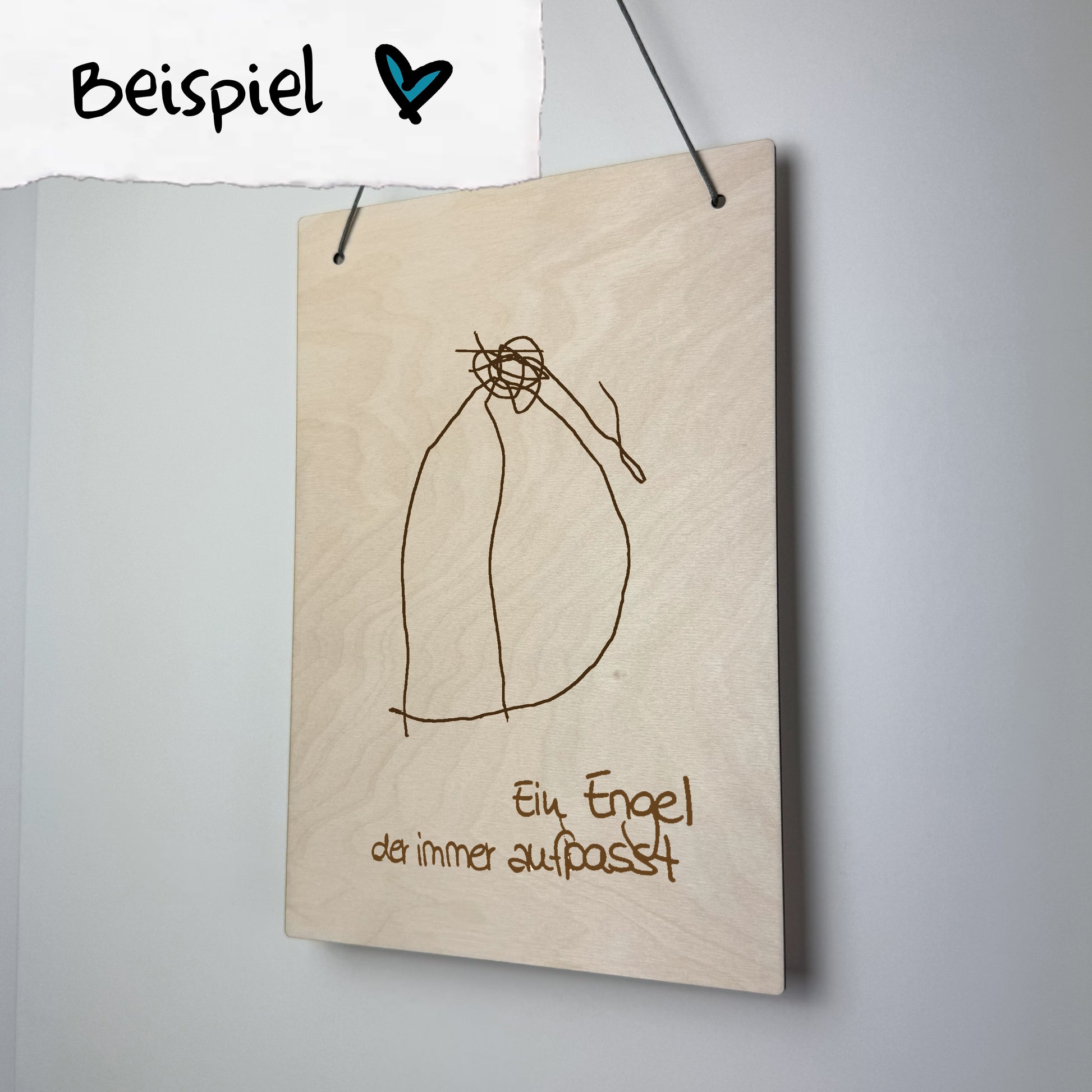 Holzschild Wunschdesign - Hochformat - Deisterwerke