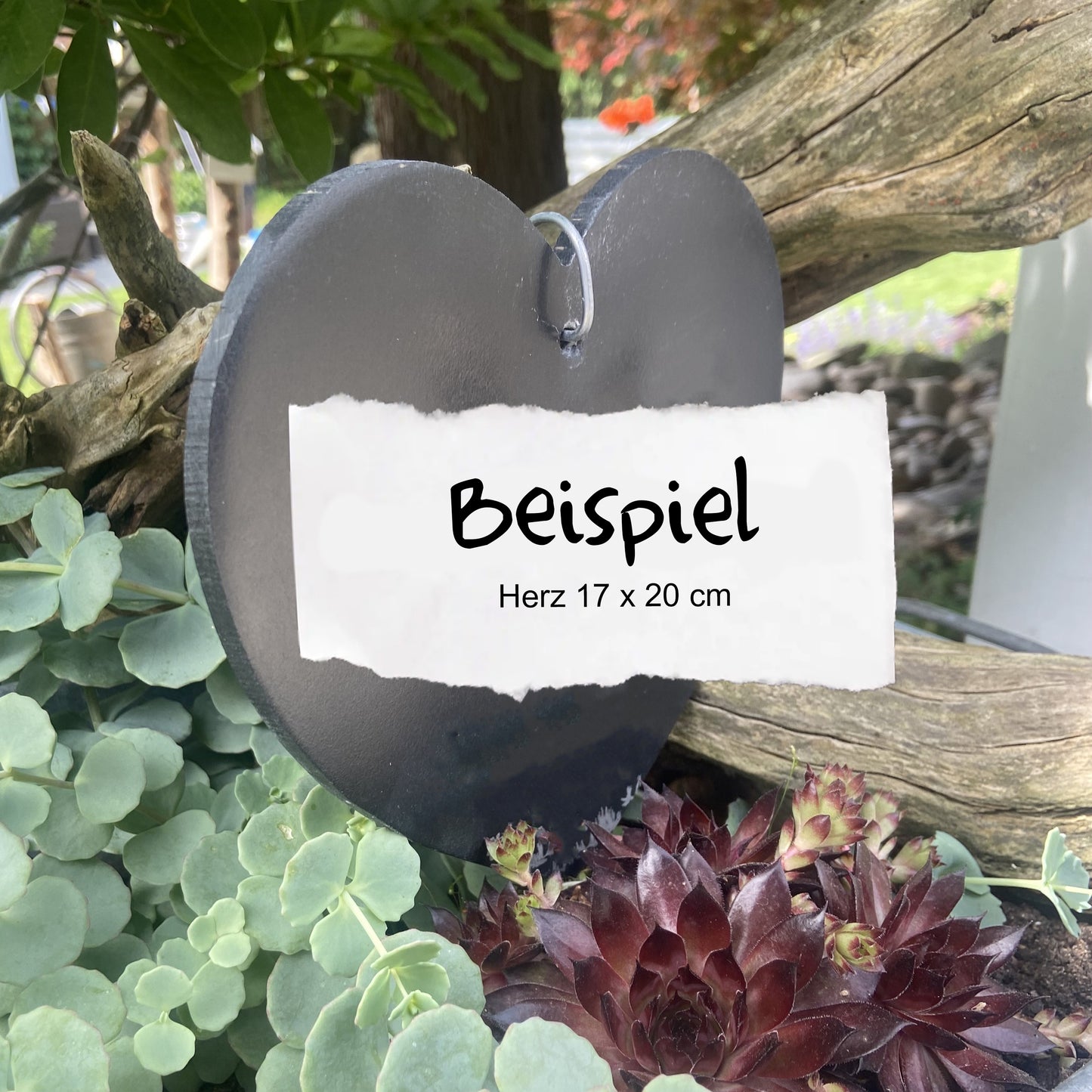 Blumenstecker, Pflanzstecker, Halter - passend für Schieferherzen - Deisterwerke