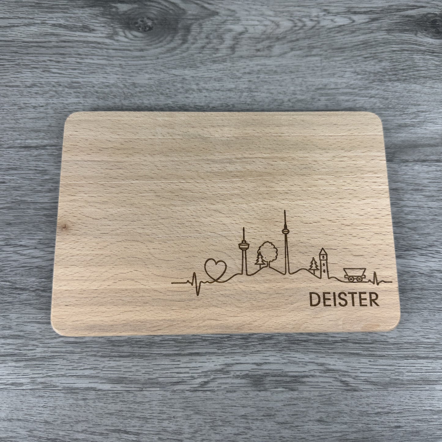 Frühstücksbrettchen "Deister Skyline"