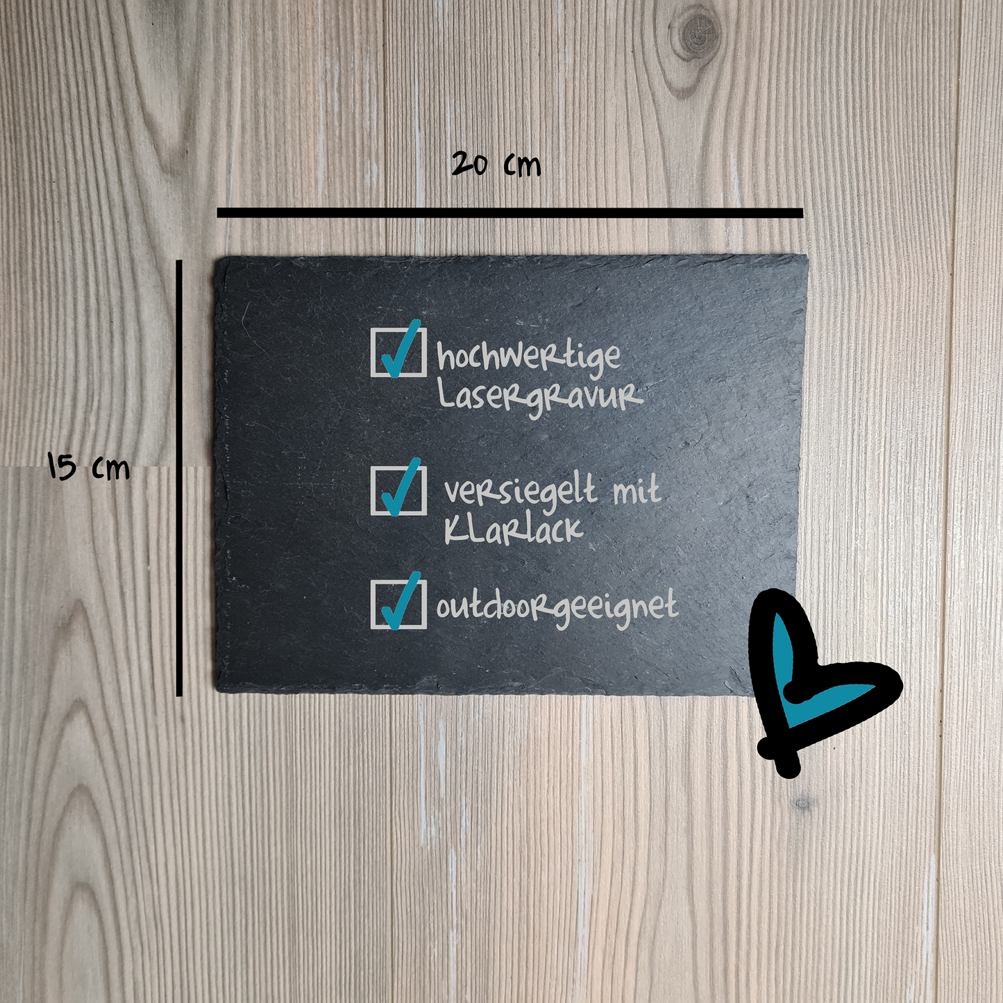 Schiefertafel, Gedenktafel Trauerspruch Pusteblume - Deisterwerke