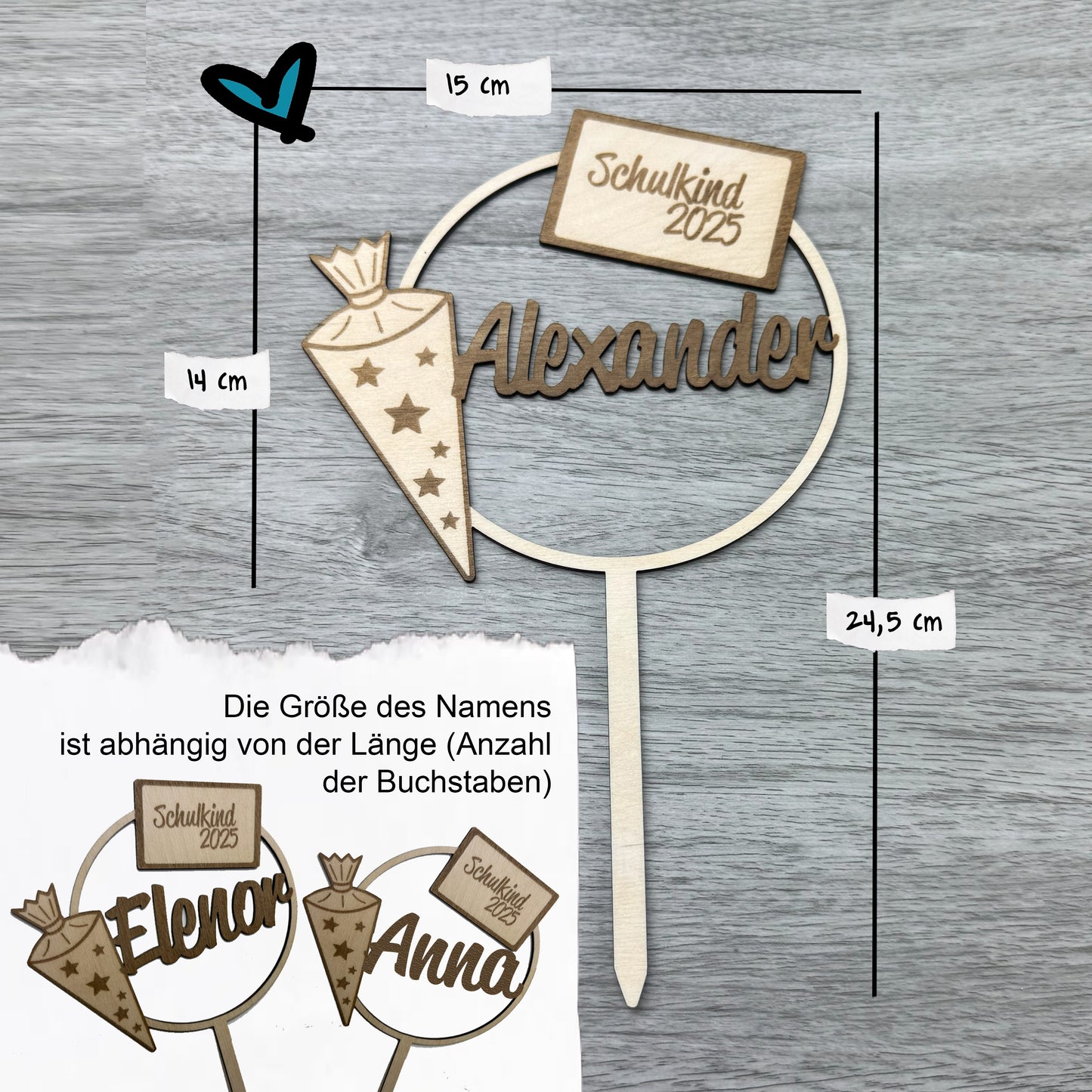 Set Einschulung - Schulkind 2025 - Weltall, Astronaut