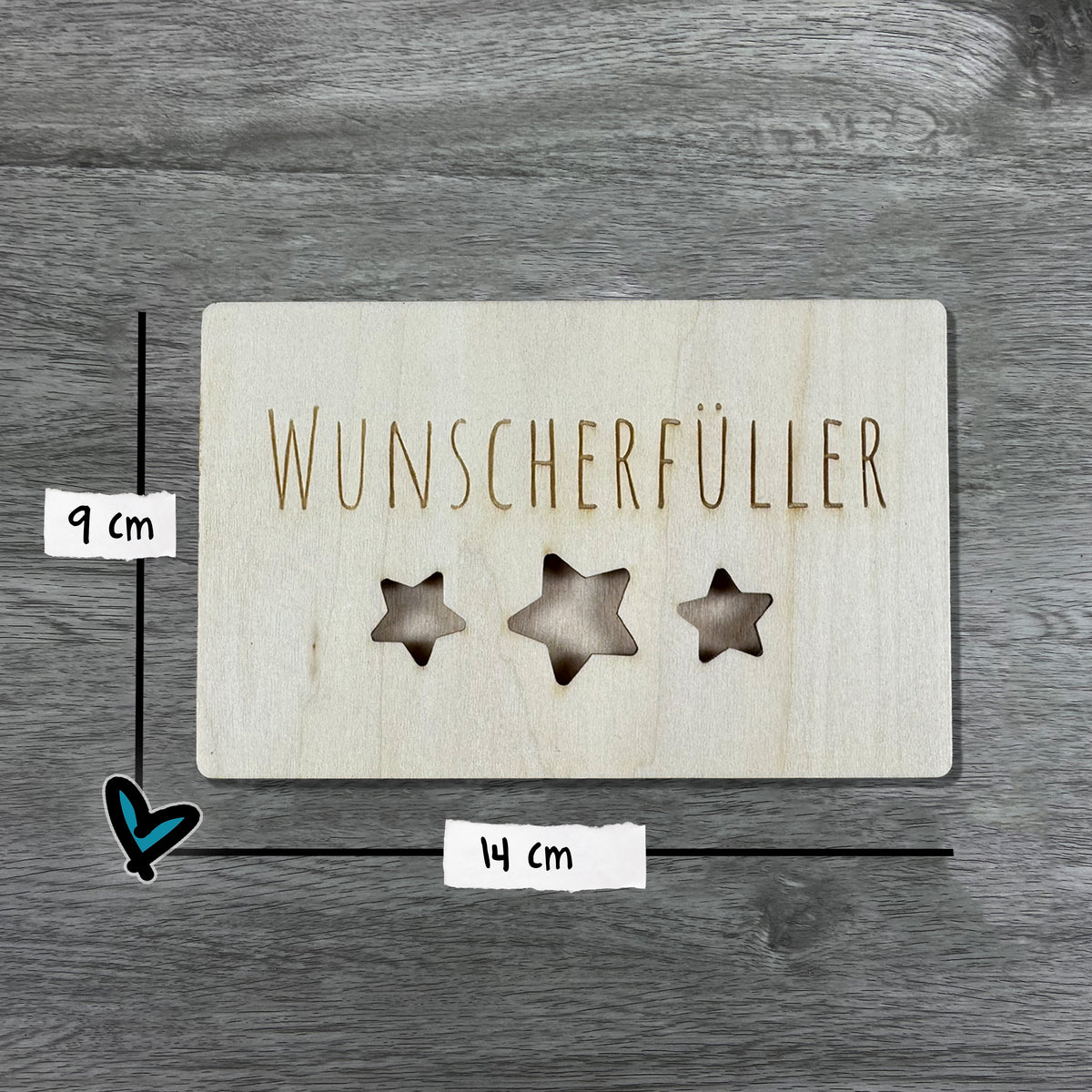 Geldgeschenk aus Holz – Geschenkkarte zum Bestücken mit Geldscheinen