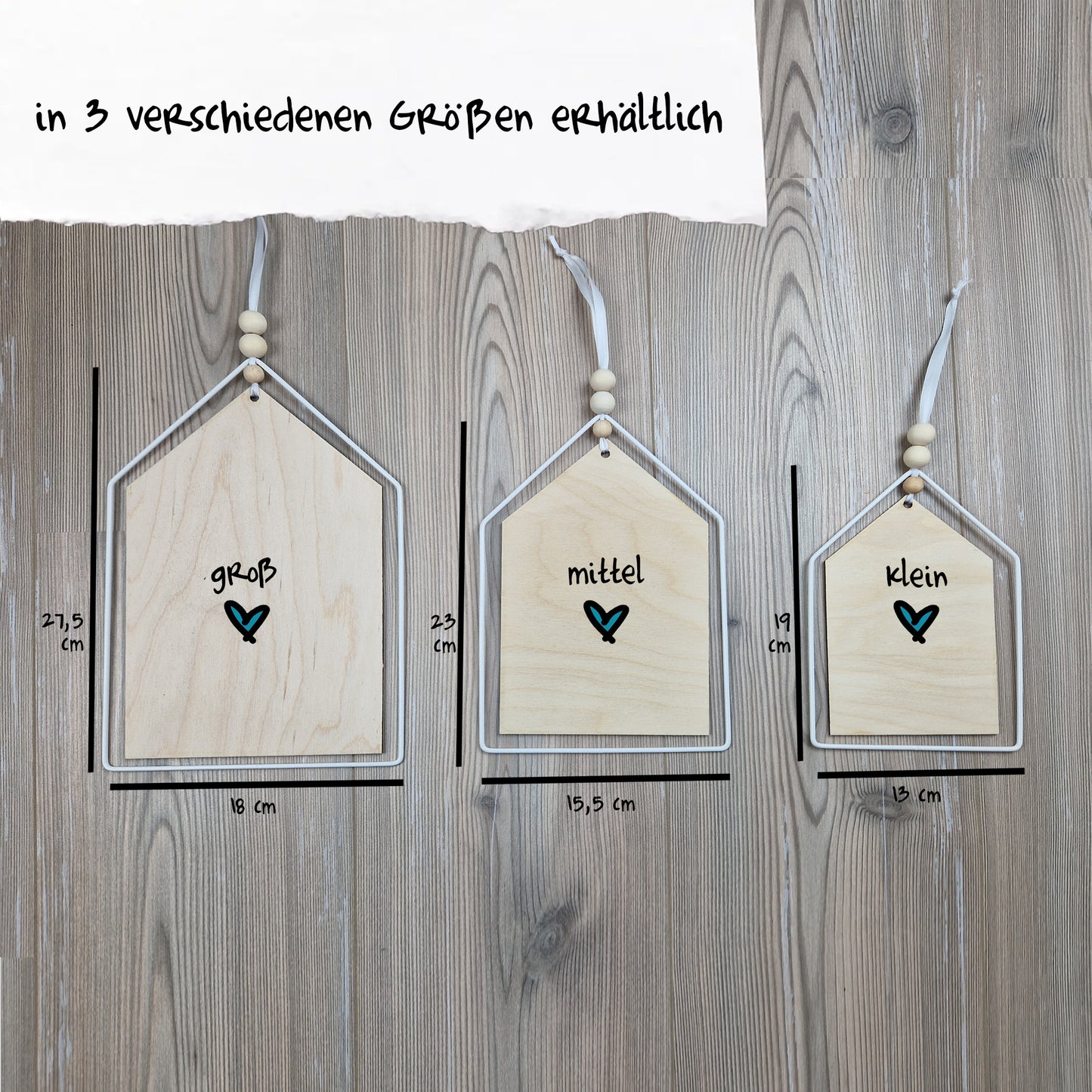 Dekoschild Haus - Wunschdesign - personalisiert - Deisterwerke