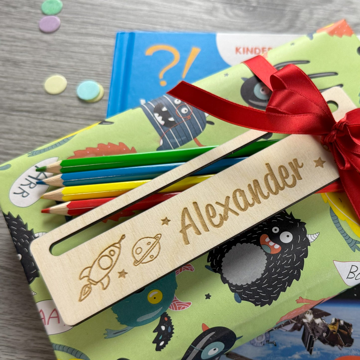 Lesehilfe personalisiert - Einhorn, Weltall
