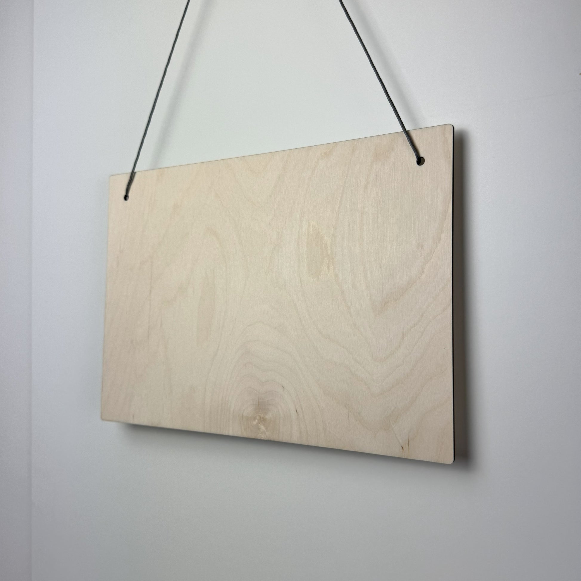 Holzschild Kinderkunstwerk Querformat- Kinderzeichnung im Original graviert - Deisterwerke