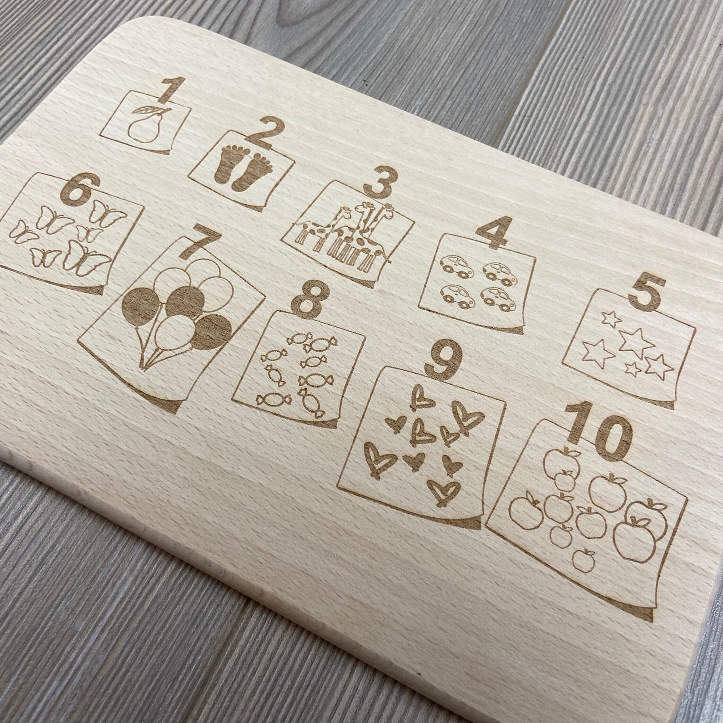 Brettchen "Schulanfang" - beidseitig graviert - mit Name personalisiert - Deisterwerke