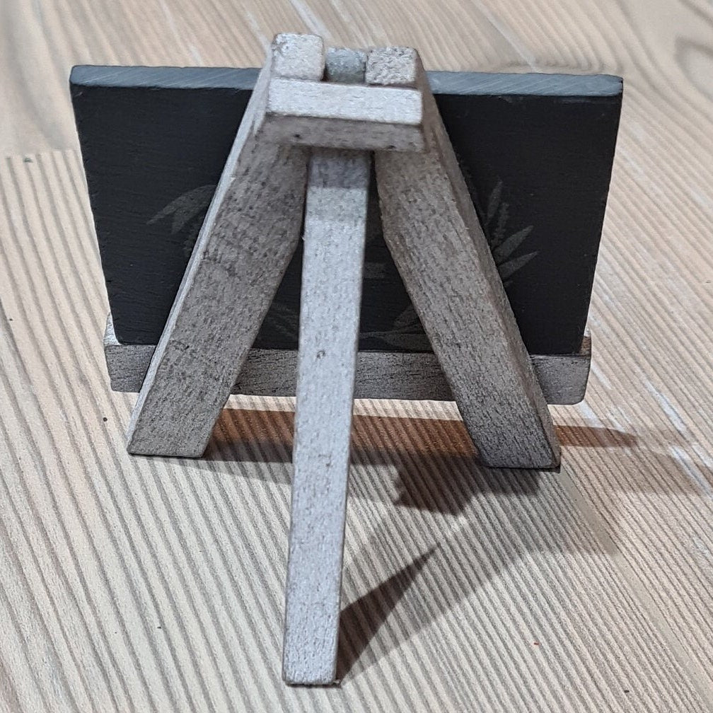 Ministaffelei mit Schiefertafel - personalisierbar - Deisterwerke