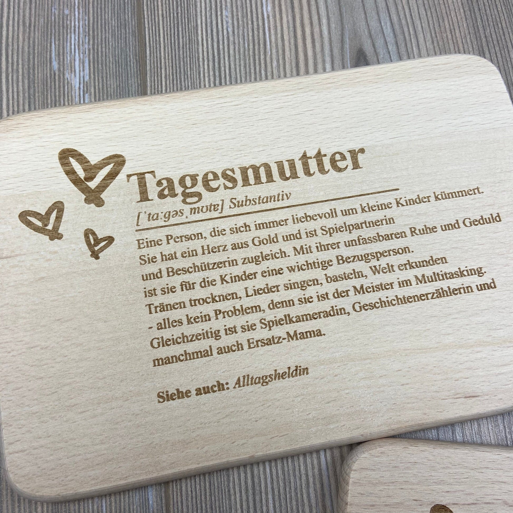 Brettchen Definition "Tagesmutter/Tagesvater" - Deisterwerke