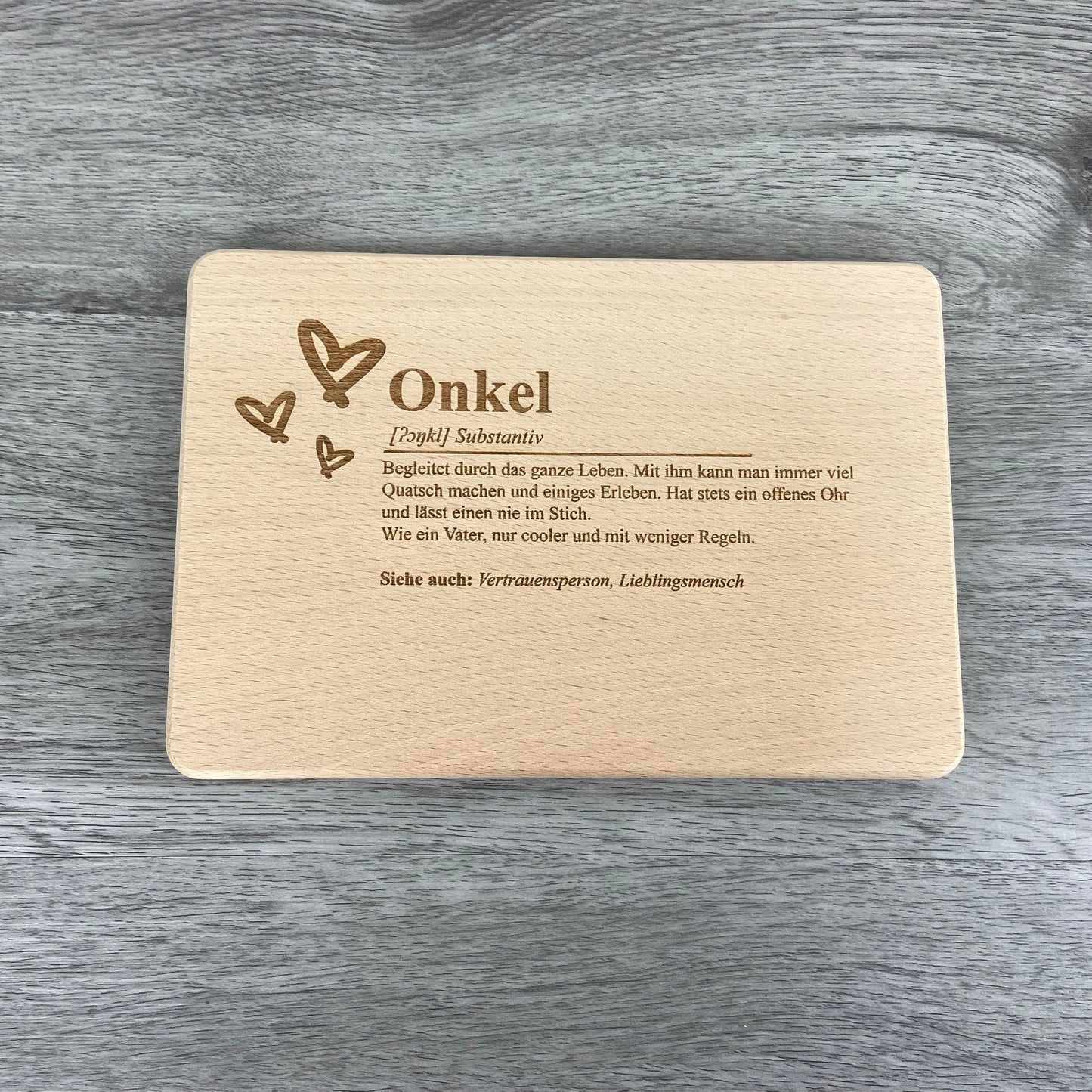 Brettchen Definition "Onkel" - Deisterwerke