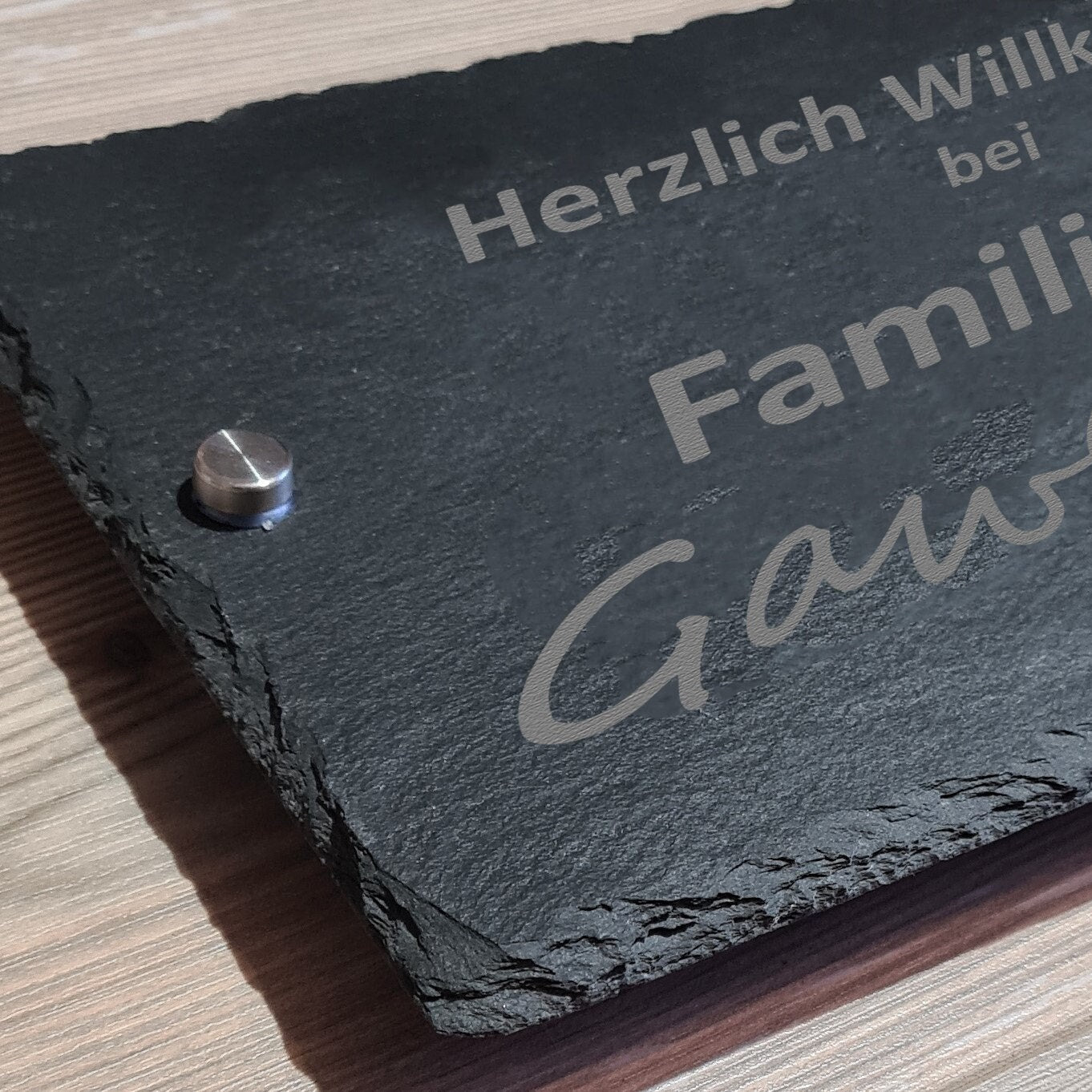 Türschild/Namensschild - Design 2 - personalisiert - Deisterwerke