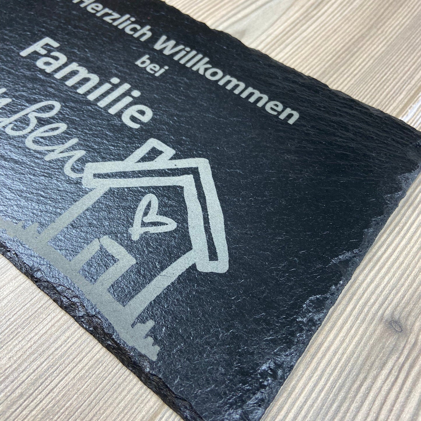 Türschild/Namensschild - Design 2 - personalisiert - Deisterwerke