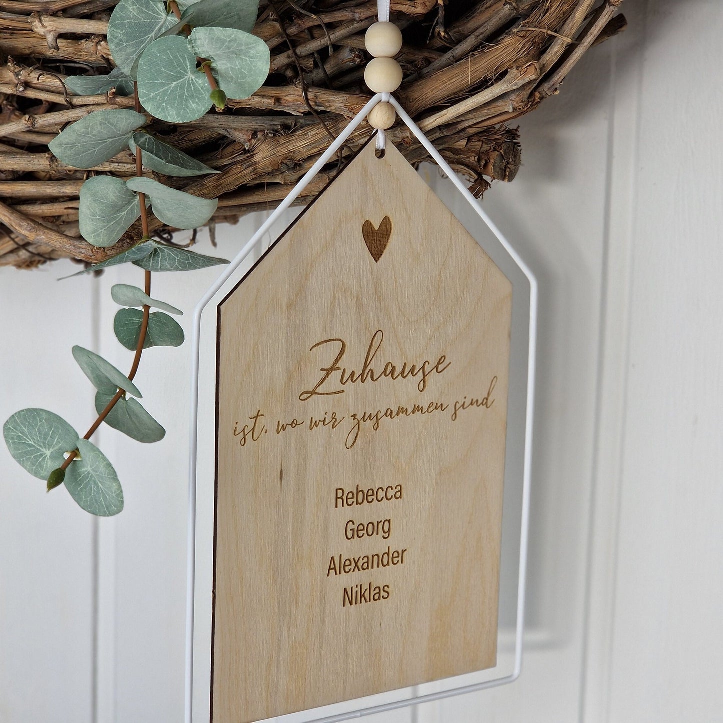 Dekoschild Haus - Familie - personalisiert - Deisterwerke