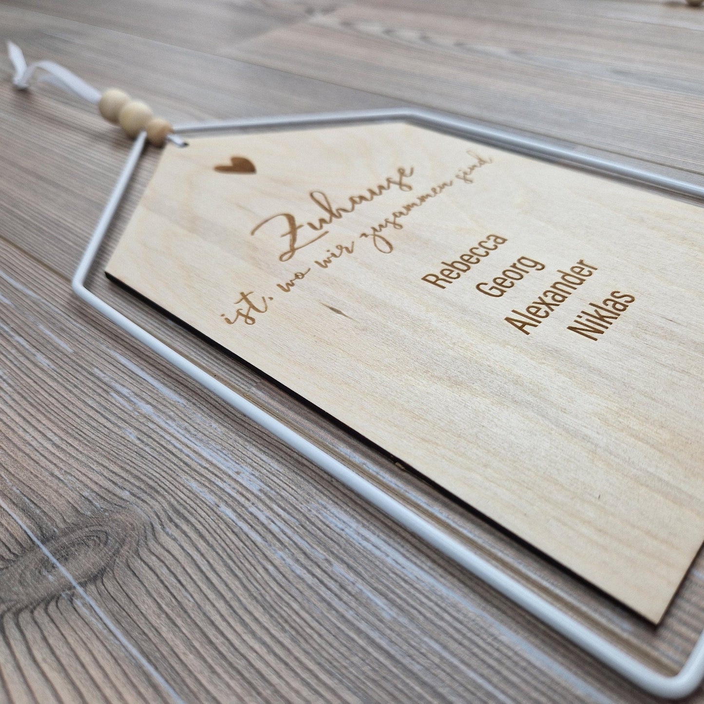 Dekoschild Haus - Familie - personalisiert - Deisterwerke