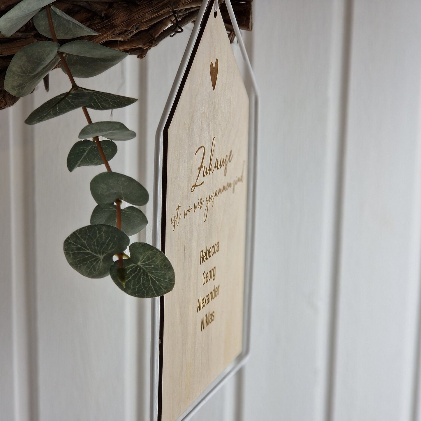 Dekoschild Haus - Familie - personalisiert - Deisterwerke