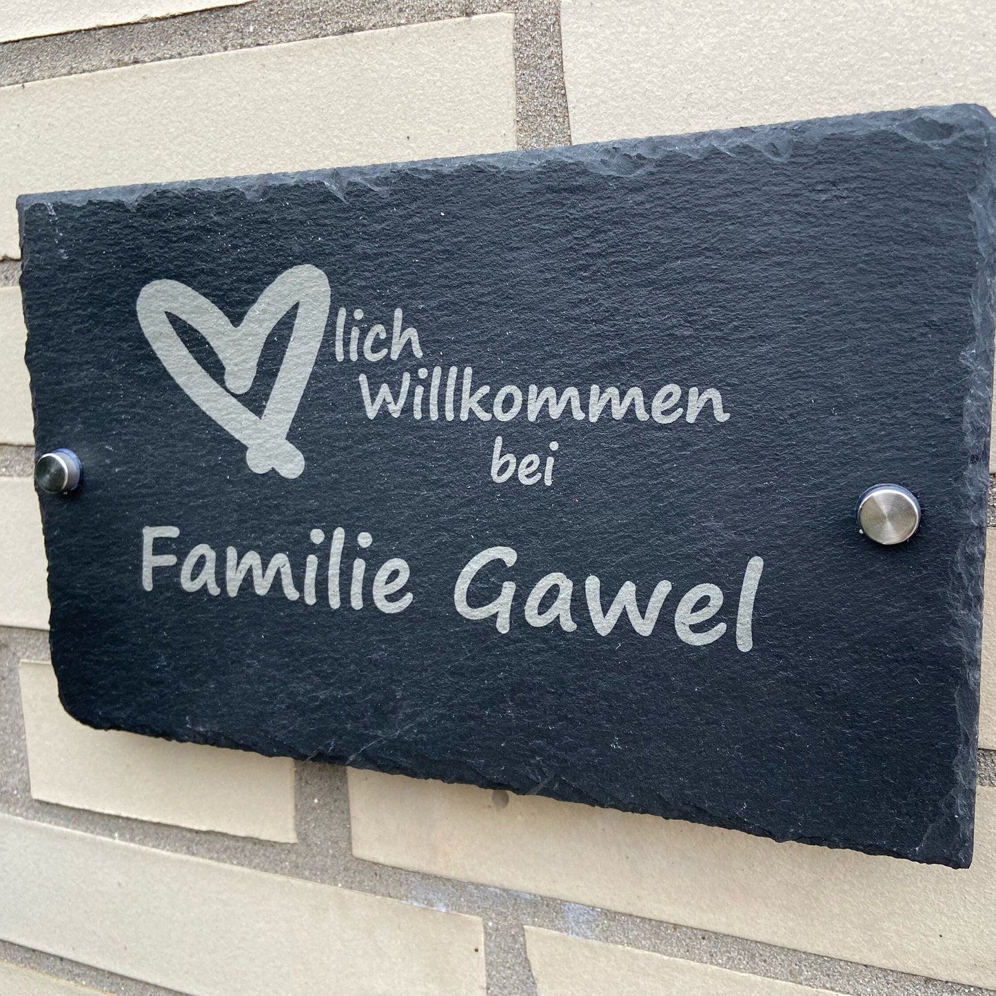 Türschild/Namensschild - Design 4 - personalisiert - Deisterwerke