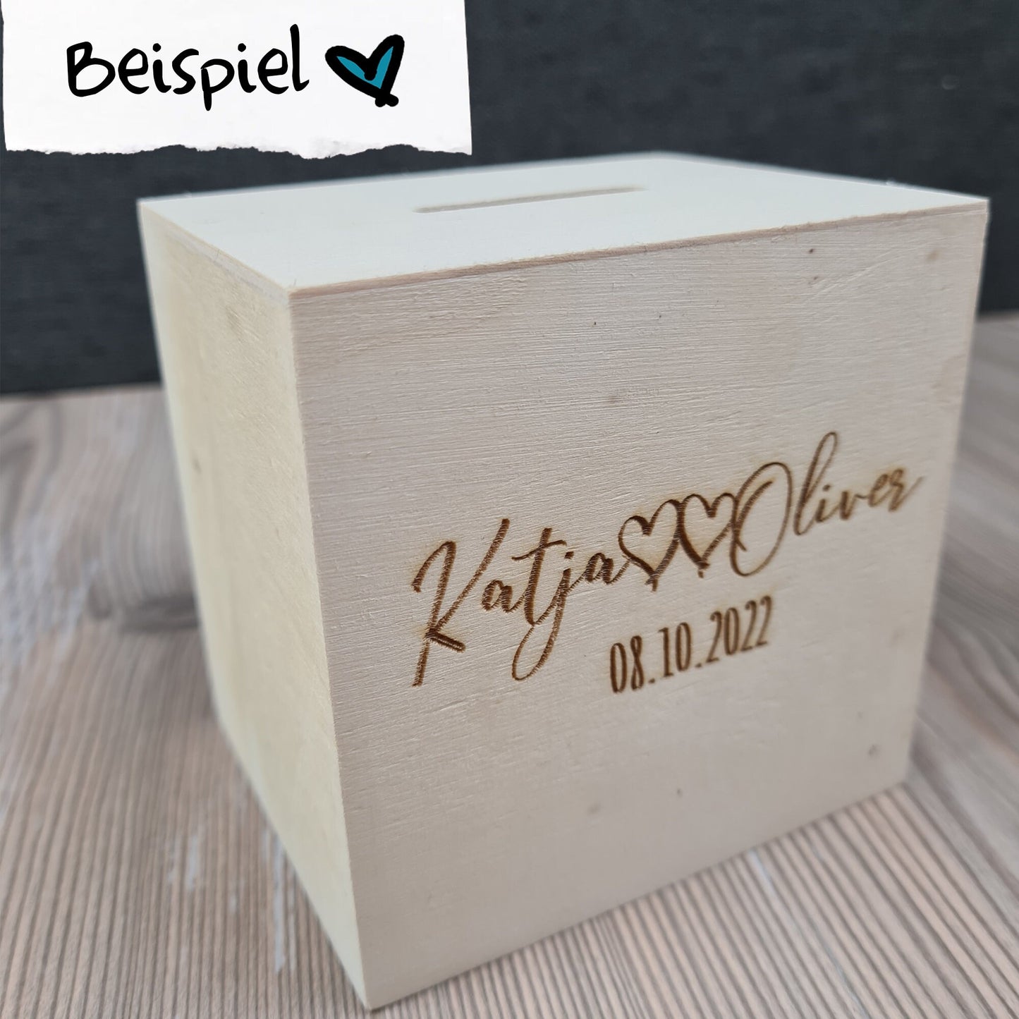 Spardose "Wunschdesign" - personalisiert mit Wunschmotiv/Name - Deisterwerke