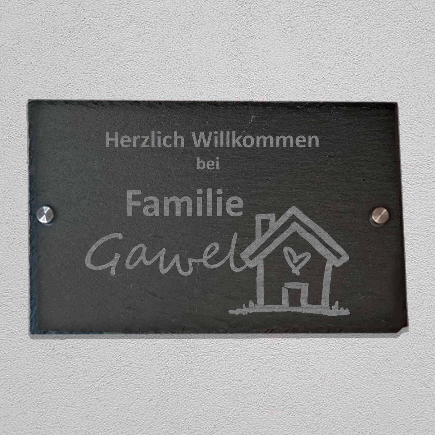 Türschild/Namensschild - Design 2 - personalisiert - Deisterwerke