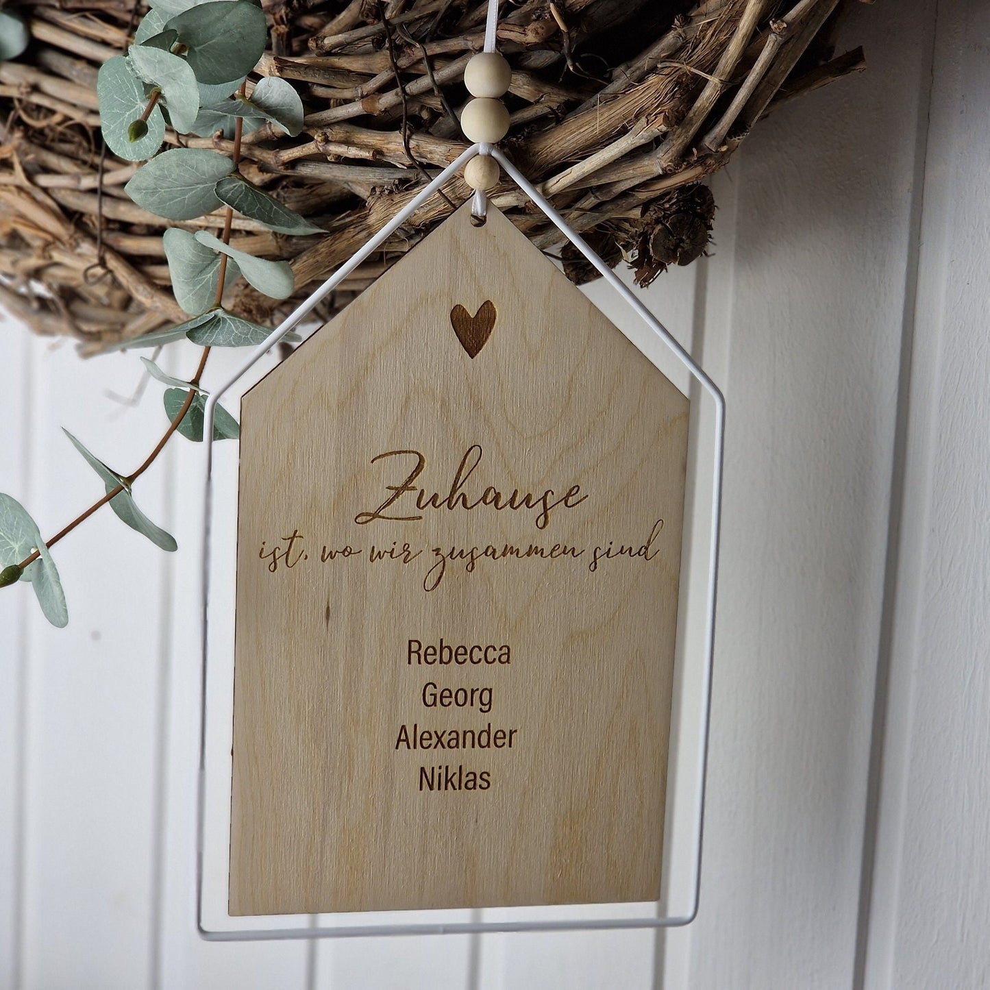 Dekoschild Haus - Familie - personalisiert - Deisterwerke