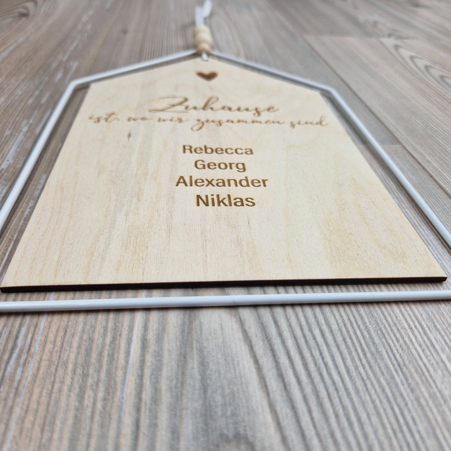 Dekoschild Haus - Familie - personalisiert - Deisterwerke