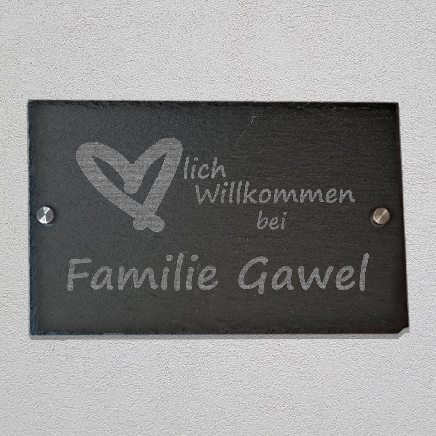 Türschild/Namensschild - Design 4 - personalisiert - Deisterwerke