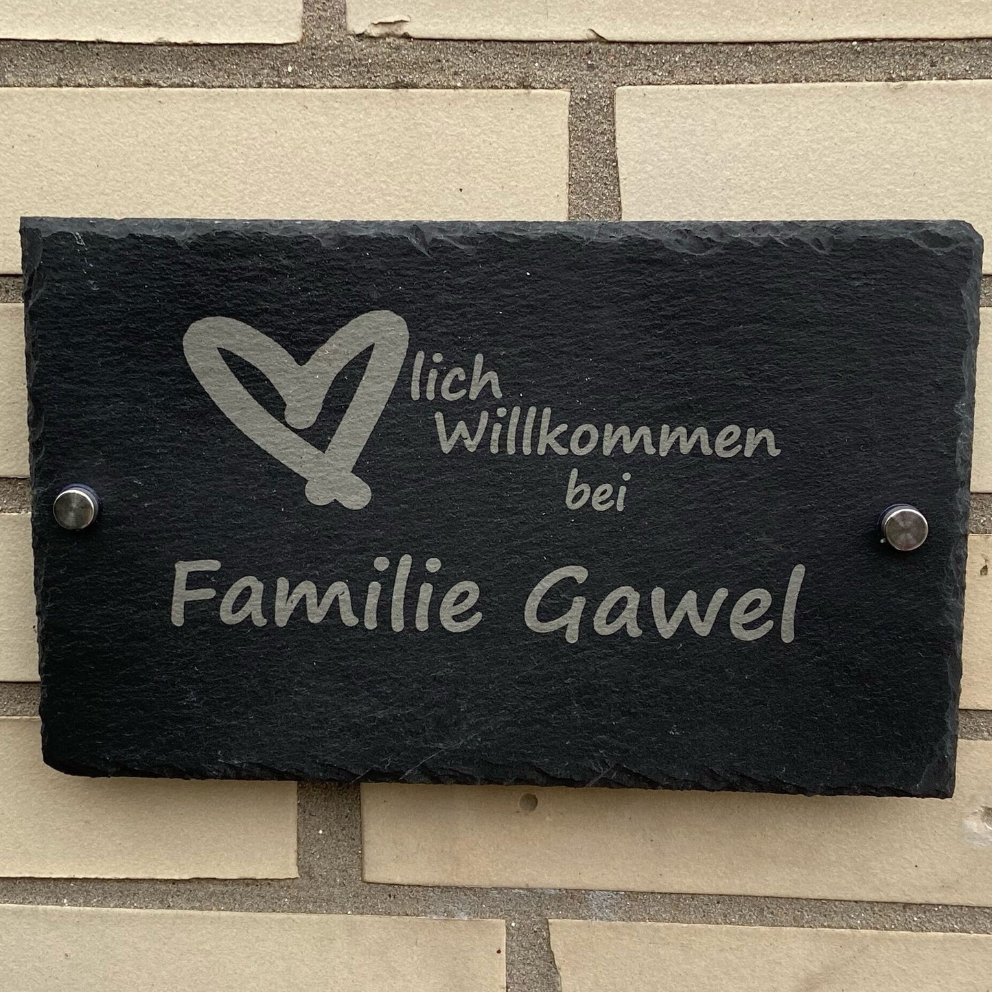 Türschild/Namensschild - Design 4 - personalisiert - Deisterwerke