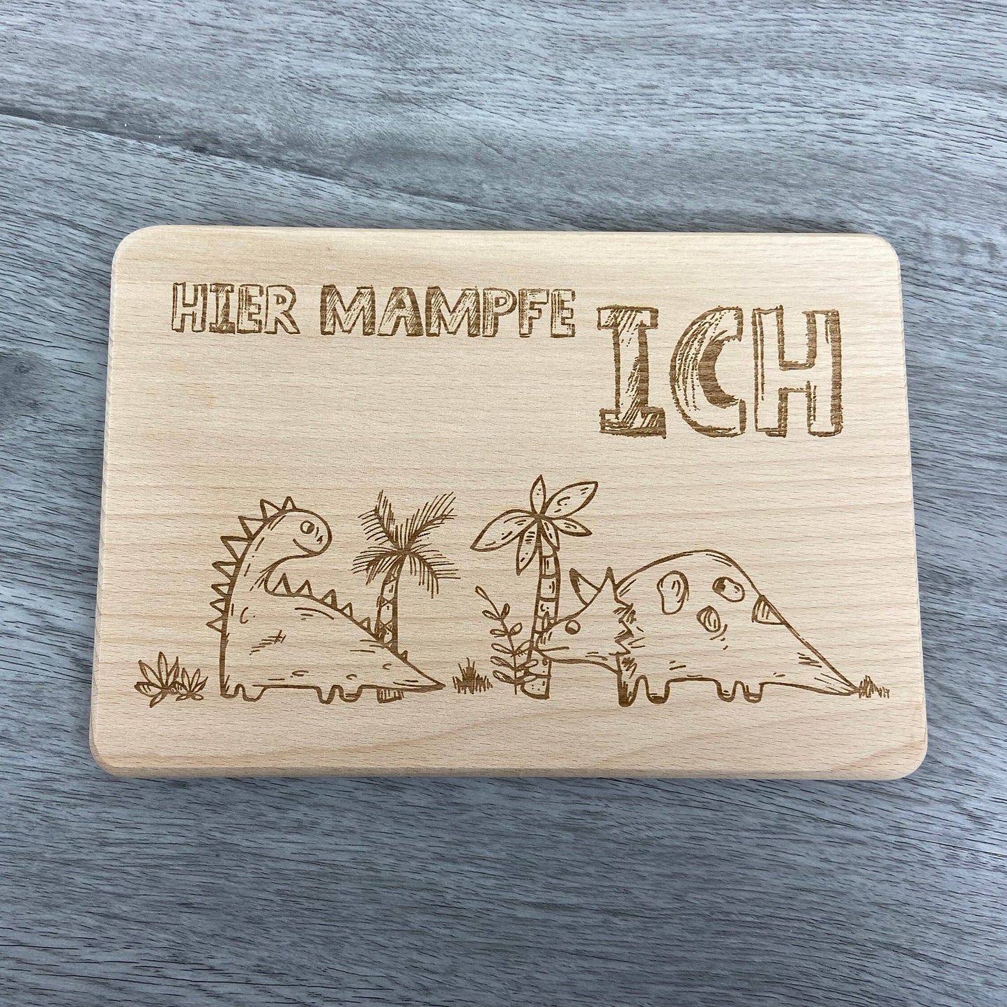 Brettchen Dinos - "Hier mampfe ich" - Deisterwerke