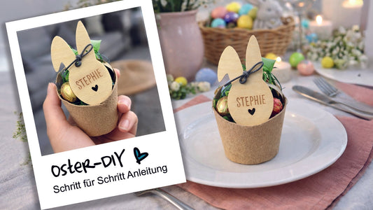 Oster-DIY - personalisiertes Mini-Osternest im Anzuchttopf