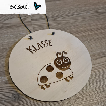 Holzschild Wunschdesign, D: 20 cm - Wunschtext, Wunschmotiv - Deisterwerke