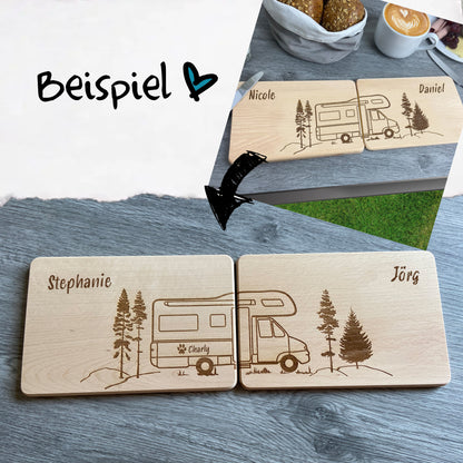 Partnerbrettchen 2er-Set Camping - Abänderung der vorhandenen Motive - Deisterwerke