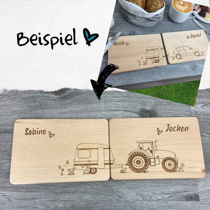 Partnerbrettchen 2er-Set Camping - Abänderung der vorhandenen Motive - Deisterwerke