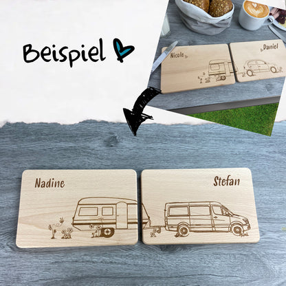 Partnerbrettchen 2er-Set Camping - Abänderung der vorhandenen Motive - Deisterwerke