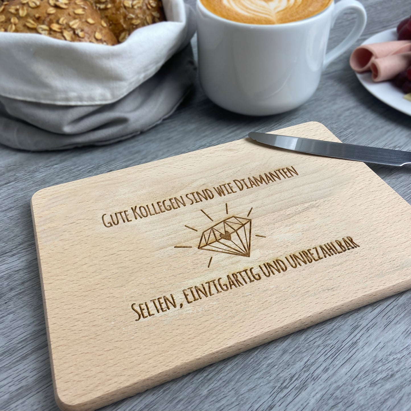 Brettchen Kollegen sind wie Diamanten - Geschenkidee für Kollegen, Kolleginnen