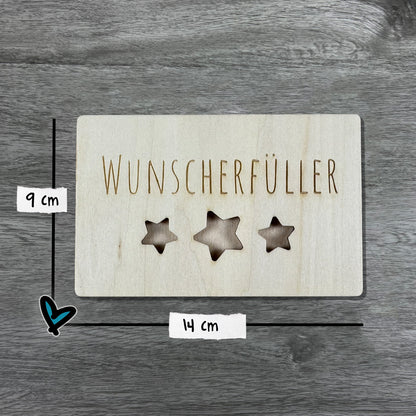 Geldgeschenk aus Holz – Geschenkkarte zum Bestücken mit Geldscheinen