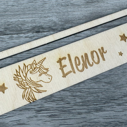 Lesehilfe personalisiert - Einhorn, Weltall - Deisterwerke