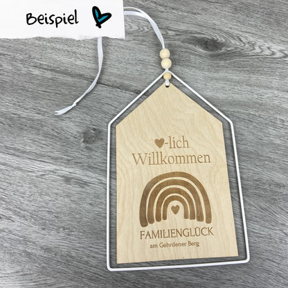 Dekoschild Haus - Wunschdesign - personalisiert - Deisterwerke