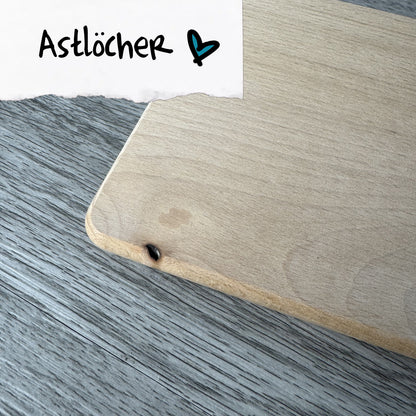 Brettchen B-Ware - 22x15 cm - unterschiedliche Makel - Deisterwerke - individuelle Gravur, Geschenkidee, besonderes Geschenk