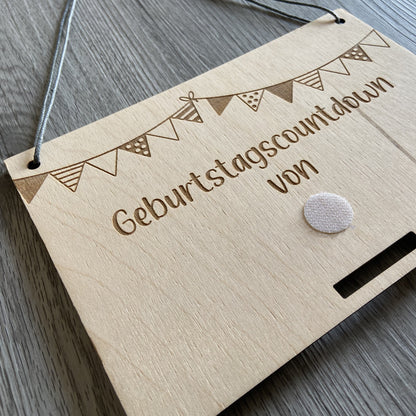 Geburtstagscountdown, Countdown "Bald ist..." - Weihnachten, Ostern, Ferienstart - beidseitig verwendbar - Schilder austauschbar - Deisterwerke
