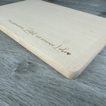 Schneidebrett - Die geheime Zutat ist immer Liebe - 32x22 cm - Deisterwerke