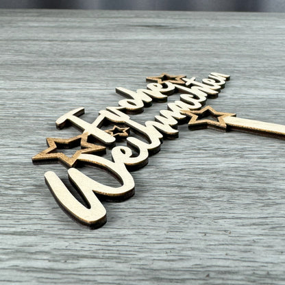 Seitenansicht Blumenstecker für die Weihnachtsdekoration