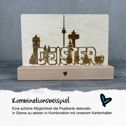 Postkarte "Deister" - Deisterwerke - individuelle Gravur, Geschenkidee, besonderes Geschenk