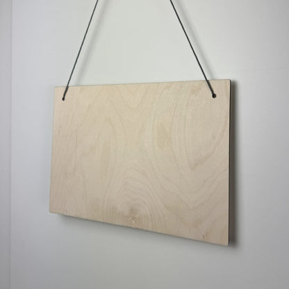 Holzschild Wunschdesign - Querformat - Deisterwerke