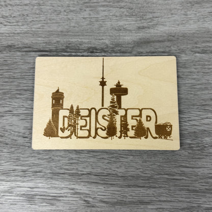 Postkarte "Deister" - Deisterwerke - individuelle Gravur, Geschenkidee, besonderes Geschenk