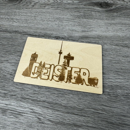 Postkarte "Deister" - Deisterwerke - individuelle Gravur, Geschenkidee, besonderes Geschenk