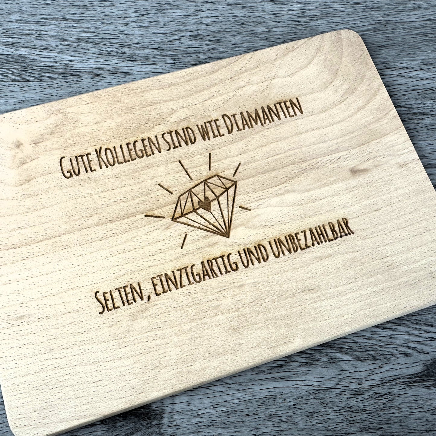 Brettchen für Kollege/Kollegin - Kollegen sind wie Diamanten