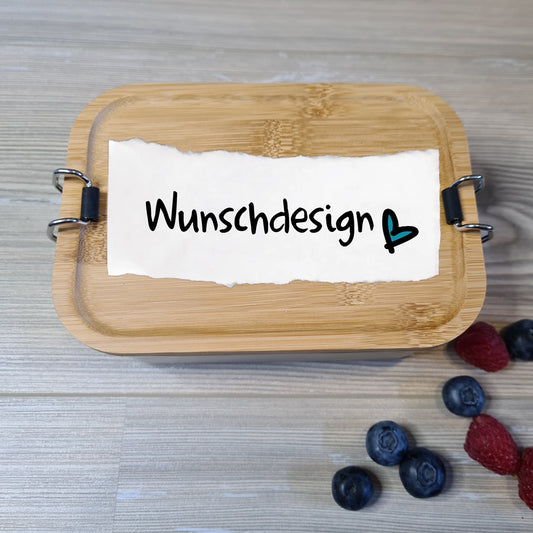 Brotdose Wunschdesign - Wunschtext, Wunschmotiv