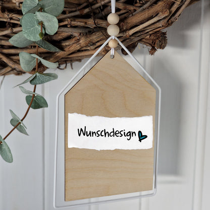 Dekoschild Haus - Wunschdesign - personalisiert - Deisterwerke