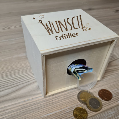 Spardose "Wunscherfüller" -  mit persönlicher Widmung - Deisterwerke