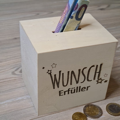 Spardose "Wunscherfüller" -  mit persönlicher Widmung - Deisterwerke