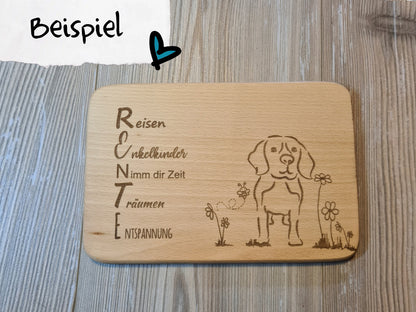 Brettchen mit Wunschdesign - 22x15 cm - individuelles Geschenk - Deisterwerke
