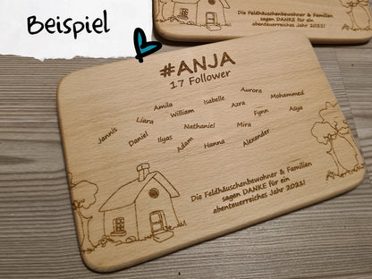 Brettchen mit Wunschdesign - 22x15 cm - individuelles Geschenk - Deisterwerke